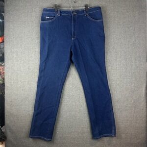 Lee Jeans Men's Dark Wash Straight Leg Denim Pants Classic Style
